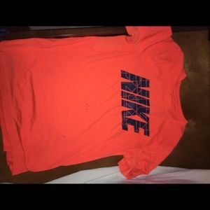 Neon orange Nike shirt